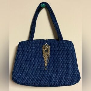 Vintage JR Miami USA Woven Woven Handbag